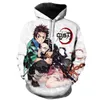 Męskie bluzy bluzy Kimetsu no yaiba demon slayer mężczyźni kobiety bluzy 3d drukowane zwykłe chłopiec dziewczyna bluzy z kapturem pullover anime płaszcze 6xl 230829