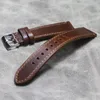 Watch Bands Oil Wax Skin Comfortable Cowhide Genuine Leather Strap 18mm19mm20mm22mm Pin Buckle Band Soft Wrist Belt Bracelet