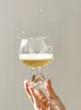 Copos de vinho arte criativa copos de vidro colorido pedra preciosa copo de bebida fria ponto presente europeu vermelho champanhe uísque