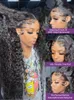 30 Inch Deep Wave Frontal Wig Transparent 13x4 13x6 HD Lace Front Human Hair Wigs Curly Human Hair Lace Frontal Wigs for Women