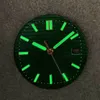 Andra klockor 30,5 mm Watch Dial Hands Accessory Green Luminous Strip Nail Men's Watch Ersättningar delar för Nautilus NH35/NH36 Movement 230829