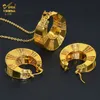 Braccialetti con ciondoli ANIID Collana di gioielli in oro africano Set Ciondolo di moda placcato Gioielli Geometria Collana Orecchini per regali di festa di fidanzamento 230828