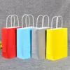 Sacos de compras 2023 chegada Kraft sacos de papel de compras presente alça de mercearia aceitar impressão 230828