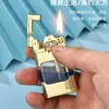 Briquet à Kerosene en cuivre pur inhabituel, réservoir de carburant Transparent, meule de personnalité en métal, cadeau pour fumer haut de gamme pour hommes 30SZ