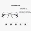 Sunglasses Trend Women's Finished Myopia Glasses Luxury Transparent Anti-blue Ray Computer Eyewear Square Minus Diopter