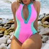 Maillots de bain pour femmes Lavable Chic One Piece Summer Femme Bikini Colorfast Maillot de bain Sexy Beachwear