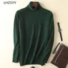 Męskie swetry męskie 100% czysty norki SWETER Turtleeck duży rozmiar swobodny pullover jesienna zimowa koszula baza mężczyźni ciepłe lapy Top 230828