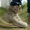 Brand Mens Military Boots Special Forces Army Tactical Desert Combat Boots Outdoor Hiking Shoes Leather Snow