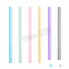 Drinking Straws 200Pcs Sile Sts Straight Curve St Water Cocktail Milk Coffee Recyclable Food Grade T500135 Drop Delivery Home Garden K Dhyax