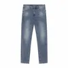 Jeans da uomo di moda 2023 Luis Pantaloni decorativi ricamati da uomo e da donna Lettera Logo Zipper Jeans vuttonity 03-014