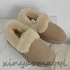 2022Hot Austrália Australian Classic Botas Quentes Mulheres Mini Meia Bota de Neve EUA Inverno Full Fur Fofo Peludo Cetim Botas Botas Chinelos