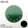 Outros relógios 37mm Watch Dial Verde Luminoso Modificado Watch Face Watch Parts Acessórios para IWC Pilot 3600/6497 Movimento Automático 230829