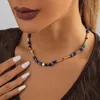 Naszyjniki wiszące mody nieregularny kamień naturalny złoto platowany koralika szyjka niszowa nisza design urok dla kobiet prezent biżuterii