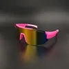 Utomhus Eyewear UV400 vägcykel Solglasögon Sport Running Fishing Goggles Män Kvinnor Cycling Glasögon MTB Bicycle Eyewear Pink Cyclist Lenses 230828