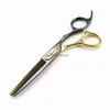 Scissors Shears Germany Steel 440c Professional Hairdressing barbers tools salon hair cutting thinning shears set of 60 inch hair scissors x0829