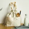 Lunch Bags Drawstring Canvas Insulated Bag Thicken Aluminium Foil Thermal Bento Box Tote Cooler Handbags Picnic Food Dinner Container 230828