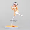 Finger Toys BEACH QUEENS Swimsuit SoniComi Super Sonico Figure Adult Girl Model Toys PVC Action Figure Collection Model Toys Doll Kids Gifts