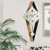 Orologi da parete Grande orologio moderno Meccanismo Design Allarme Nordico in legno Oggetti unici Wanduhren Decorazione del soggiorno L