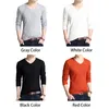 Mens Sweaters TFETTERS Simple Autumn Long Sleeve Tshirt for Young Men Vcollar Pure Slim Thin Knitted Pullovers 230828
