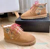 أستراليا مصمم التمهيد أحذية Fluffy Platform Plat-Forme Australian Neumel Suffs Shoe Wool Boties Shoes Winter Boot Classic Womens Mens Mens