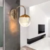 Lampy ścienne światło nowoczesne złote sconce akryl luksusowe urządzenia do sypialni salon lustro łazienki