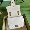 Sac de créateur de qualité supérieure 10A Mini sac à bandoulière 18 cm Sac à bandoulière en cuir authentique Sac cosmétique avec boîte G010