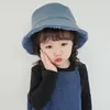 قبعات حافة واسعة دلو القبعات Maxsiti u Children's Winter PU دلو على الوجهين قبعة الفتيان والفتيات الحوض الصياد الدافئ 230828