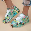 Sports Vulcanize Dress New Fashion Thick-soled Women's 2024 Female Graffiti White Shoes Outdoor Casual Sneakers Plus Size T230829 689