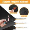 Tools Barbecue Baking Mats Silicone Barbeque Pad Waterproof Heat Resistant Cooking Square BBQ Floor For Garden Lawn