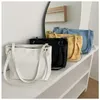 Evening Bags Shopper Bag Leather Tote Daily White Black Big Clutch Wide Shoulder Bucket Large Women'S 2023 Trend Handbags With Zipper