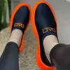 Dress Shoes Women's Sports Shoes Platform Casual Sneaker Orange Character Simple Round Toe Running Slip-On Sneakers Tennis Female Summer New T230829