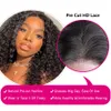 Wigs Glueless Preplucked Human Wigs Ready To Go Water Wave Bob Wig Pre Cut Curly Wigs 4x4 Closure Human Hair Wig for Women Remy