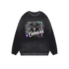 Kvinnors huvtröjor Loose Long Sleeve Kawaii Winter Topps Cartoon Goth Matching Clothing for Women Men Streetwear Sweatshirts Pullovers