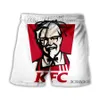 ヒップホップスポーツウェアパンクカジュアルルーズトラックパンツ秋の男性クールプリントKFC 3DショーツS-7XL 005