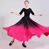 Stage Wear Dance Costume Spanish Gradient Elegant Flamenco Skirt Dress For Women Gypsy Plus Size Ballroom Bullfight Performance Clothing