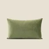 Oreiller rectangulaire moderne S vert, couverture de câlin de luxe nordique élégant minimaliste, décorations pour la maison, décor Cojines mignon