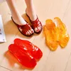 Slippers Comemore Transparent Plastic Home Anti-slip PVC High-heeled Women's Slope Shoes For Women Slides Older Mothers Sandals