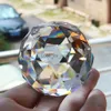 Clear Cut Crystal Sphere 40-80MM Faceted Gazing Ball Prisms Suncatcher Home Decor HKD230828