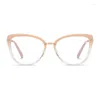 Sonnenbrillenrahmen Ceofy Frauen Cateye Brillengestell Vintage Myopie Optische Verordnung Design Brillen Ankunft Brillen