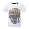 Designer Phillip Designer Men Designer Men Plain Chemises chaudes Plul Pleins Philipps Phillip T-shirt Pp Skull Diamond Diamant à manches courtes Dollar Bear Tiger Bra 799