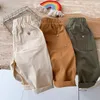 Pantalon Version coréenne pour enfants de 0 à 6 ans, mode printemps Simple rétro, couleur unie, pantalons décontractés pour hommes et femmes, bébé