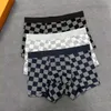 Sous-vêtements hommes coton boxeurs pour hommes Shorts Sexy grille Boxer respirant nouvelle impression sous-vêtements de créateur avec boîte