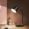 Masa lambaları sanatsal lamba ofis göz koruma çalışması çalışması katlanır yatak odası başucu el kişiliği demir bilgisayar