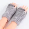 Mitaines gants réel tricoté fourrure de vison sans doigts hiver forte élasticité pour dames temps froid 230829