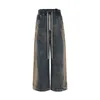 Gradient Wash Vintage Denim Wide Leg Baggy Jeans Zipper Fly Jeans für Männer Hip Hop Y2k Herren Jeans Dropshipping HKD230829