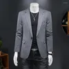 Costumes pour hommes Taille S-5XL Blazers pour hommes Mode Casual Blazer Gentlemen Manteau Business Costume léger Veste Slim Fit Vêtements d'extérieur 2023