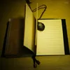 Passprot-formaat lederen dagboek cover notebook vintage kleine groene dagboek losse blad planner fiiler