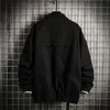 Men's Jackets Men Streetwear Jacket Black Hip Hop Autumn Cargo Harajuku Hooded Outwear Men's Clothes oversize 5XL 6XL 7XL 230828