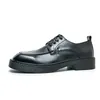 Dress Shoes Man Business Wedding Party Office Square palca Formalny zielony kolor koronkowy skóra