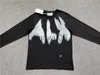 Men's Hoodies Sweatshirts Long Sleeve ALYX 1017 9SM Graffiti Inkjet Functional T Shirt Men Women 11 Best Quality 2023ss TShirt Tops Tee Black J230829